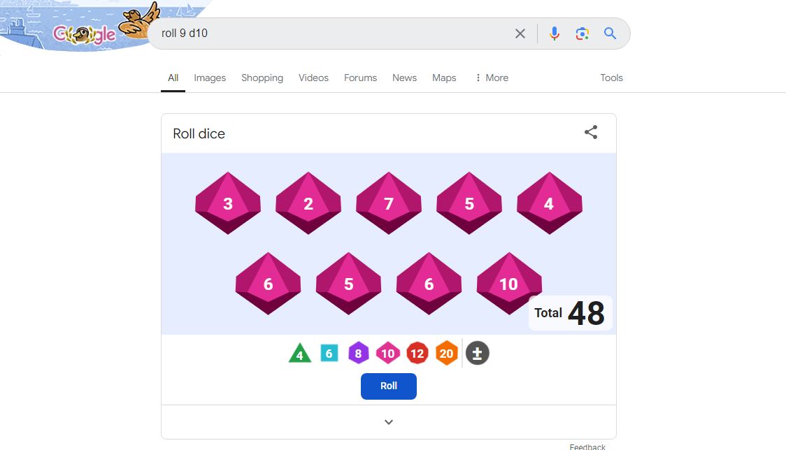 Week 9 -Raid roll results