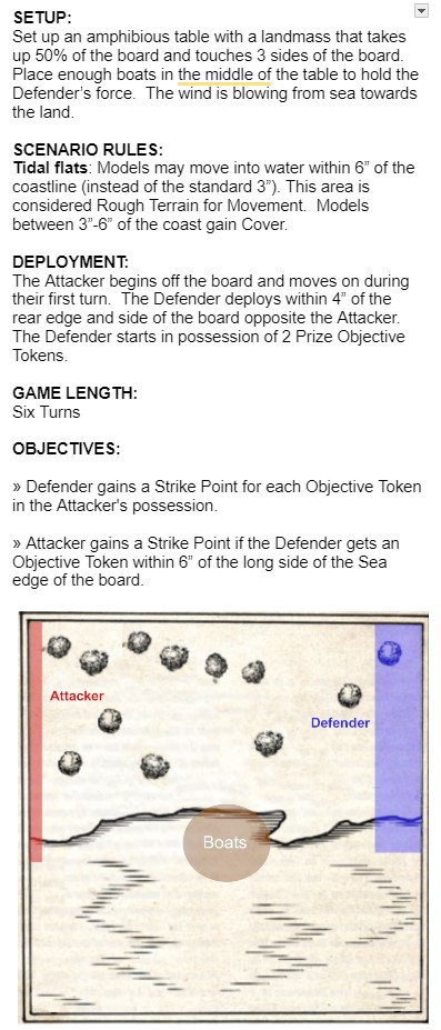 ESCAPE! - Blood & Plunder Scenario rules