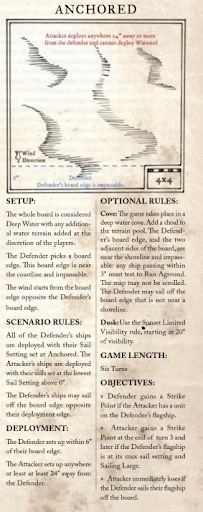 ANCHORED - Blood & Plunder Scenario rules