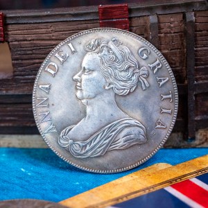 Fortune Token - British Queen Anne 1706 Silver Crown Coin