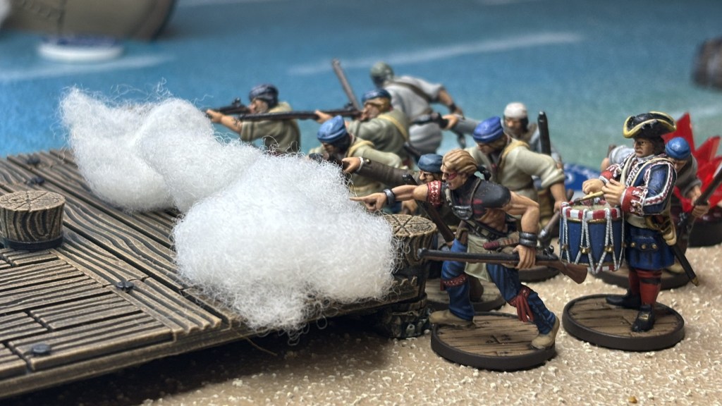 French troops lay down fire - photo by Julian Nault Week 7
