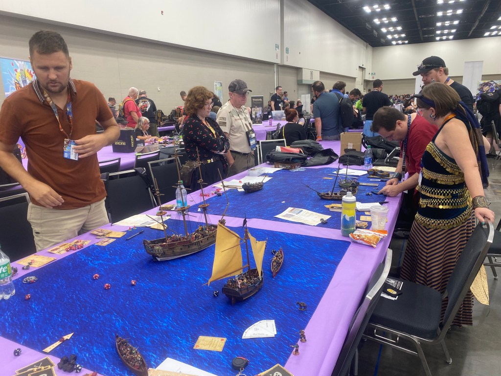 Games of Blood and Plunder at GenCon in progress - photo by Daniel Wray