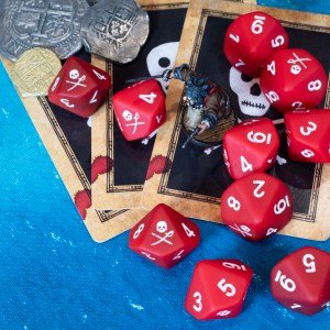 Blood & Pigment Dice- 10x Blood & Plunder d10 from Baron of Dice