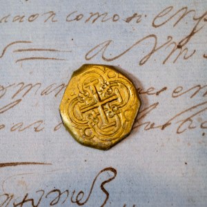 Fortune Token - 1700's Spanish Gold 2 Escudo Cob Coin