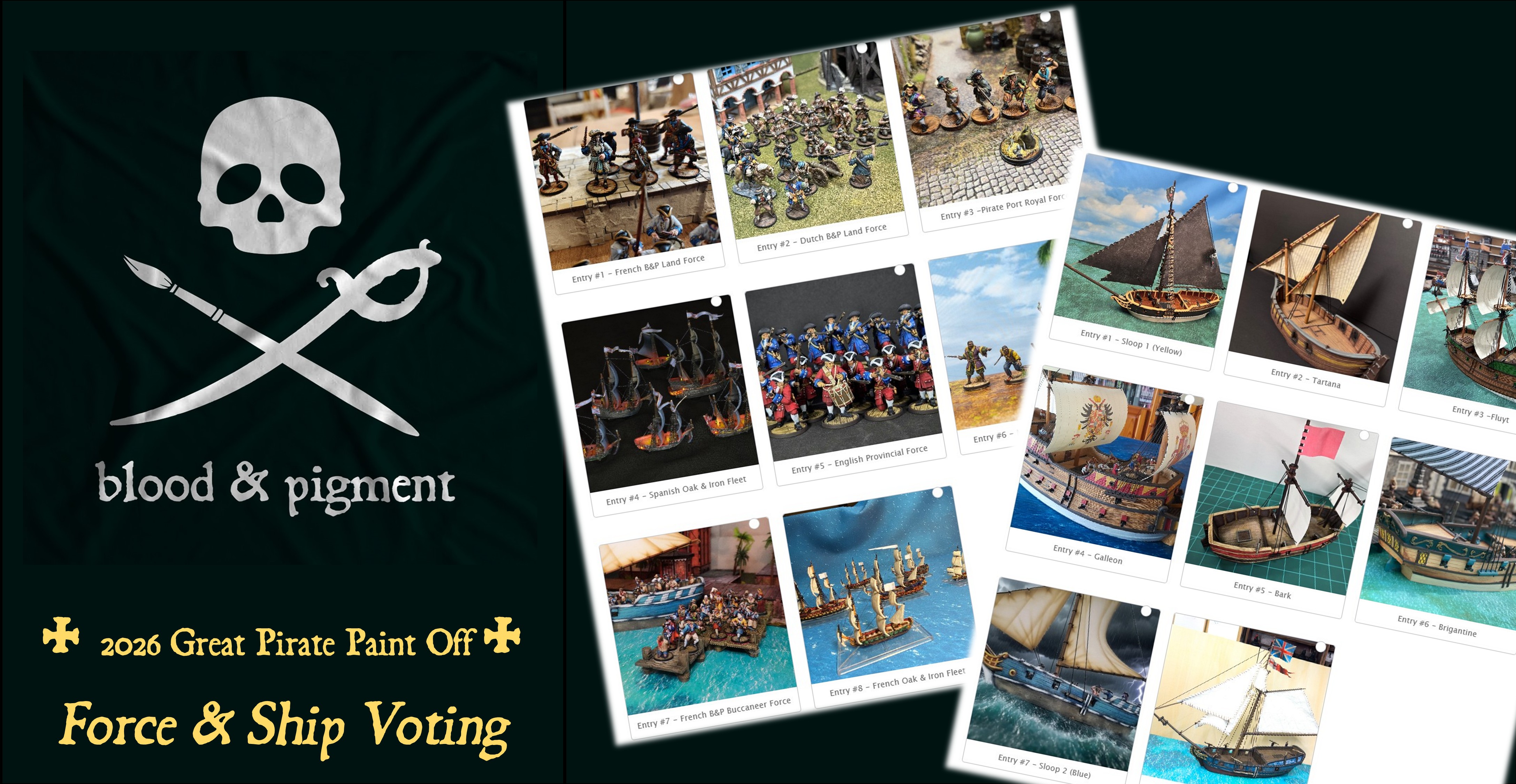 Forces & Ships People’s Choice Voting – 2026 Great Pirate Paint Off
