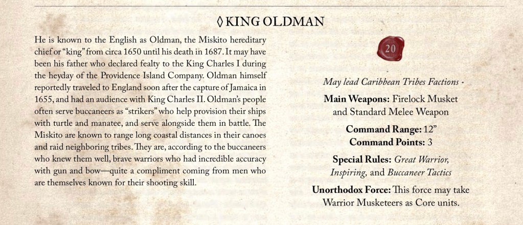 King Oldman Native Commander