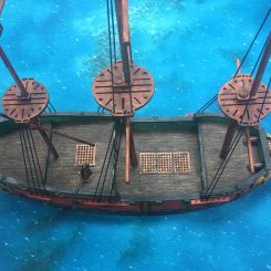 Blood & Plunder 6th Rate Frigate top view