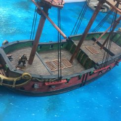 6th Rate Frigate - dark and red
