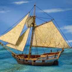 Blood & Plunder-Bermuda Sloop model (side view)