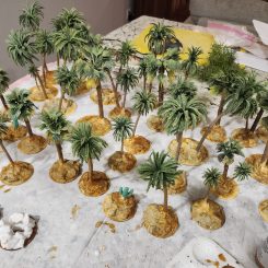 Palm Trees terrain with a brown wash on the base