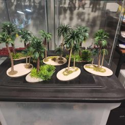 Sandy palm tree area terrain by Damien Macomber