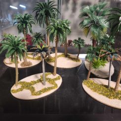 Sandy palm tree area terrain by Damien Macomber