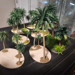 Sandy palm tree area terrain by Damien Macomber