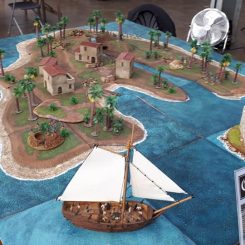 Caribbean island with map trees and scatter terrain by Gavin Winspear