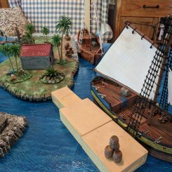 coastal island wargaming board by Jimmy Figiel