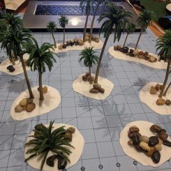 Palm Tree area terrain under construction by Jimmy Figiel