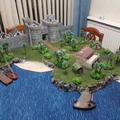 Jungle terrain and palm trees by Richard Heath