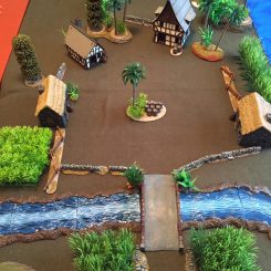 Palm and tall grass scatter terrain by Sean O'Neill