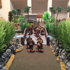 Palm and tall grass scatter terrain by Sean O'Neill