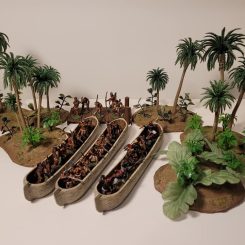 Jungle Terrain and natives miniatures by Wil Hol