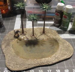 Palm Tree Oasis by Henry Durand Palm Tree Oasis by Henry Durand