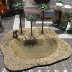 Palm Tree Oasis by Henry Durand