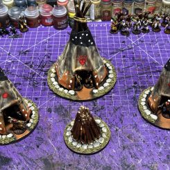 The Plunder Den teepees crafting project sample