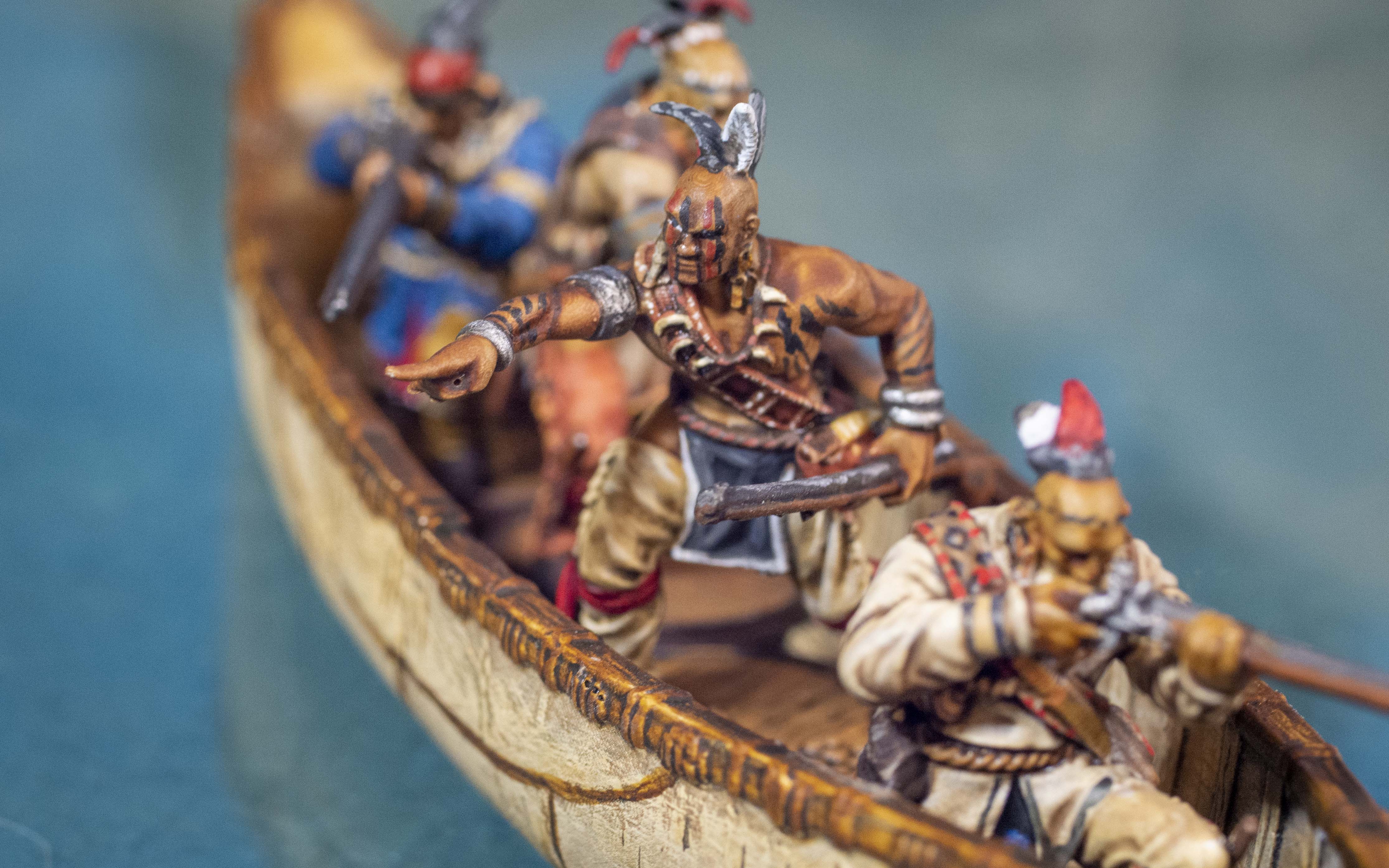 Natives in a Canoe